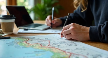 Einblick in die Tour-Planung von Sarah Knauth